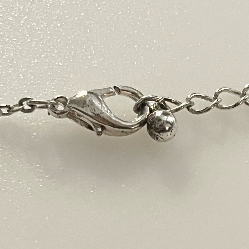 Rhinestone Layered Silver Tone Stacking Hearts Pe… - image 8